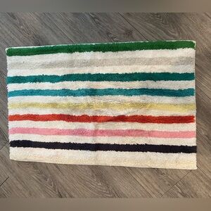 Kate Spade striped bath rugs